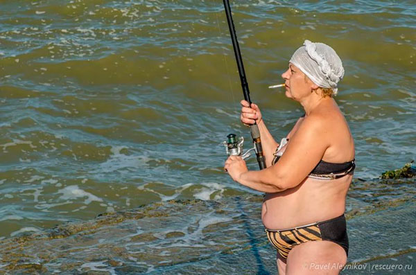 Красивое фото на тему: Дети и женщины на рыбалке № 149